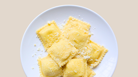 Cheese Ravioli with Pecorino Butter Sauce