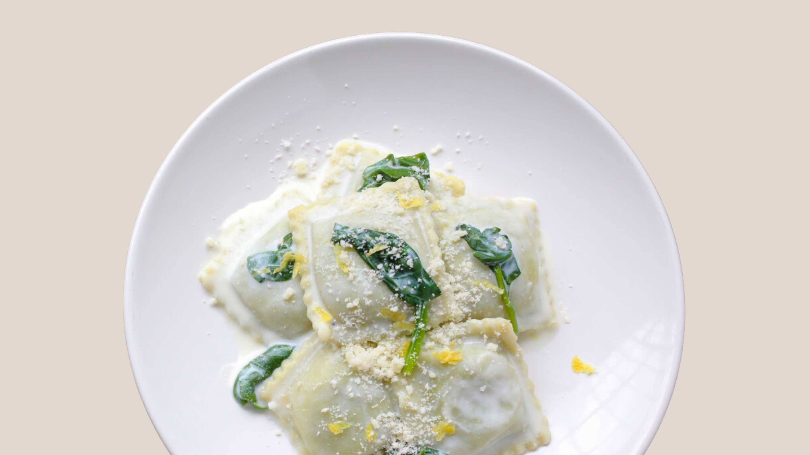Spinach Ravioli with Lemony Ricotta Sauce and Wilted Spinach – Pastosa ...
